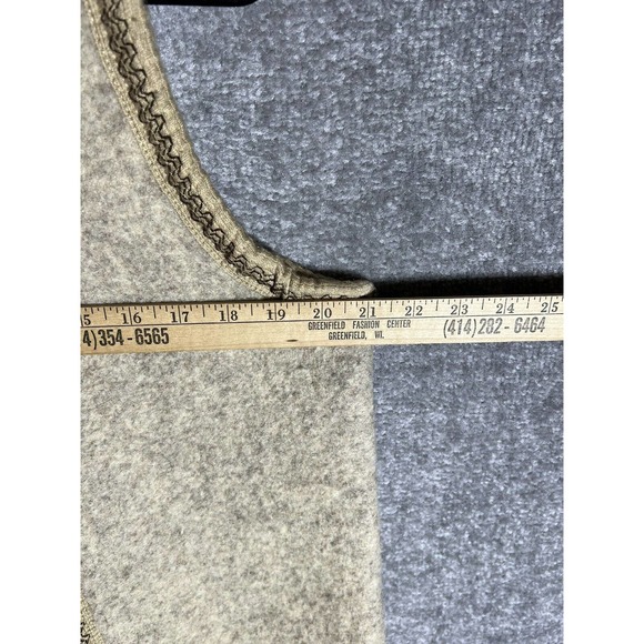 Monarca Wool Blend Sleeveless Western Riding Rodeo Vest Womens Large Tan Cream - Picture 12 of 13